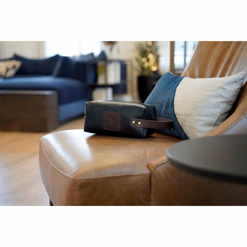 Vegan Leather Dopp Kit with Patch