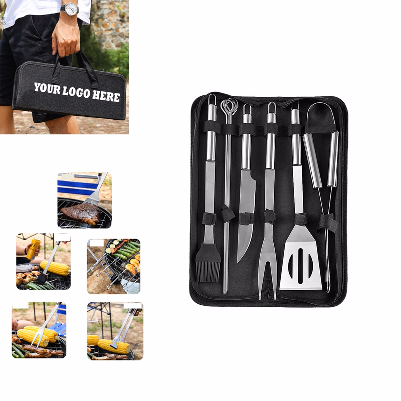 9 piece Stainless Steel Grill Utensils Set MOQ20