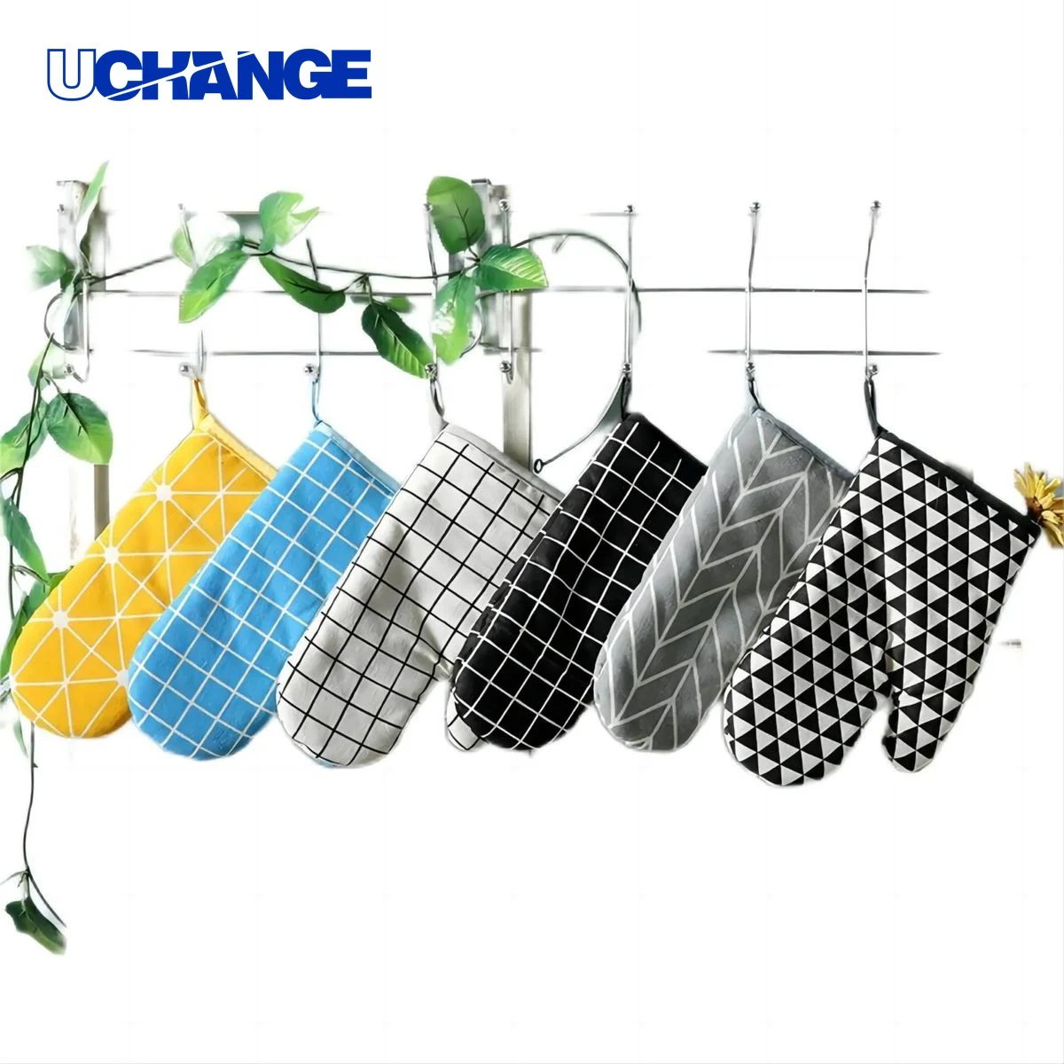 Cotton and Linen Oven Glove for Home Cooking 1