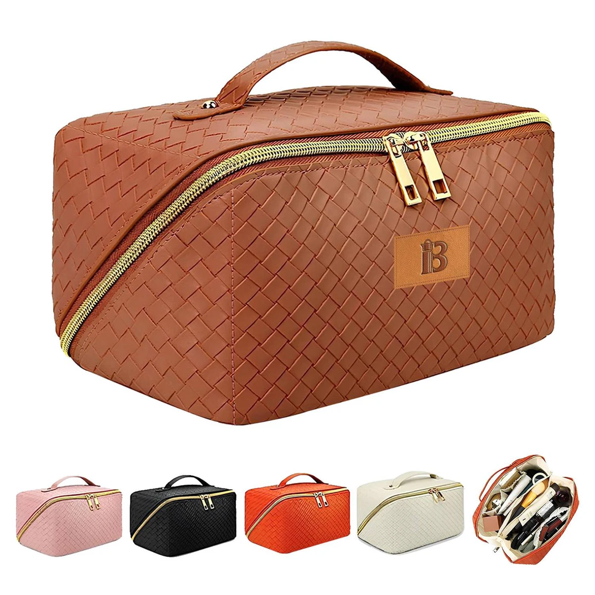 Portable PU Leather Makeup Bag 1