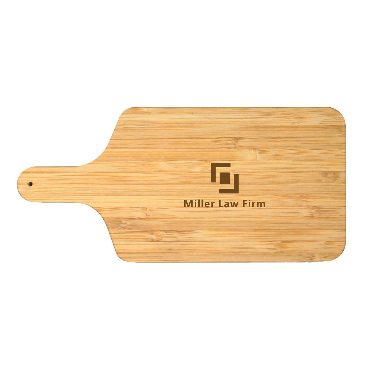 17" Rectangle Paddle Bamboo Cutting Board 1