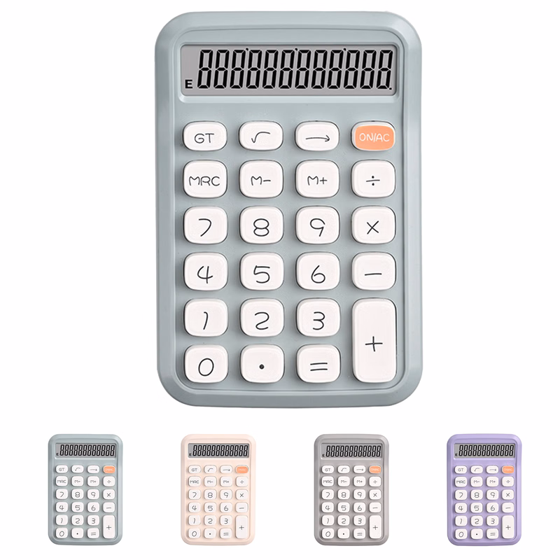 School Pastel-colored Calculator