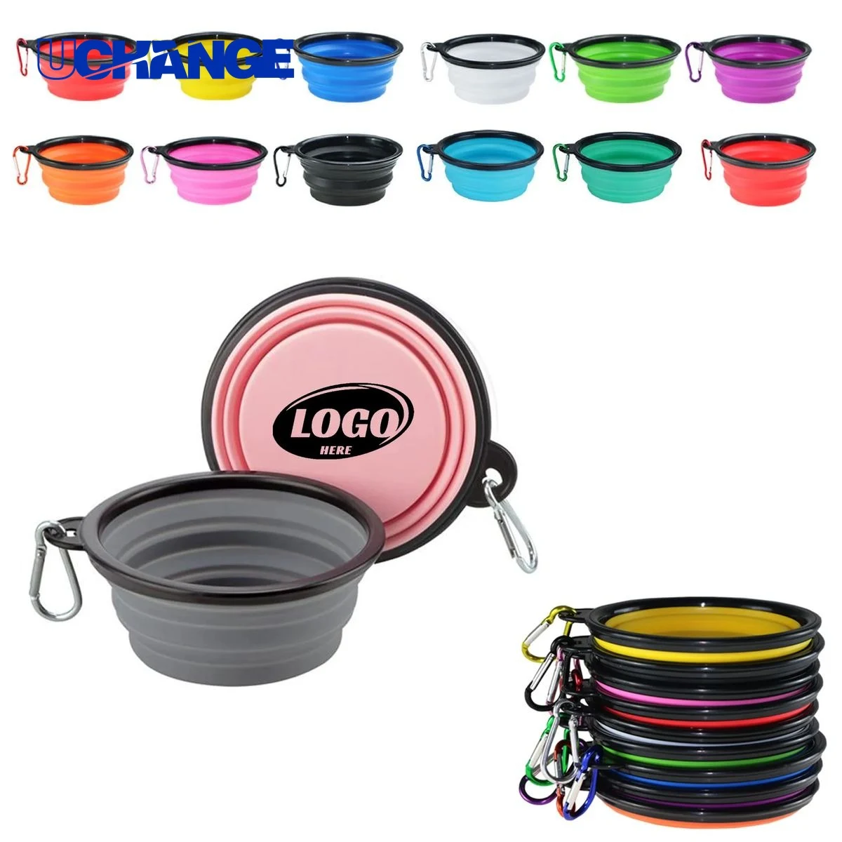 Collapsible Pet Dog Bowl Dish for Travel 1
