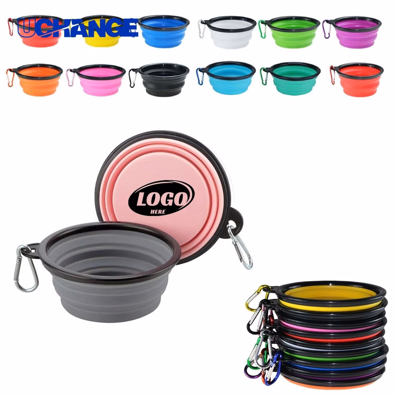 Collapsible Pet Dog Bowl Dish for Travel
