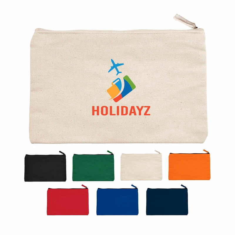 JORNIKOLOR 12 oz. Canvas Zippered Pouch