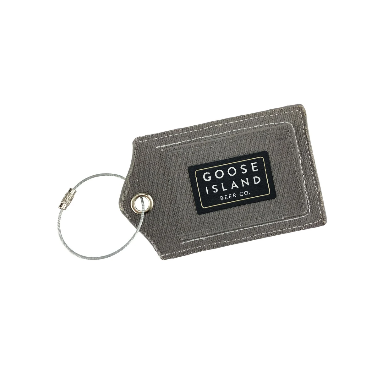 Canvas Luggage Tag w/ Woven Patch 1