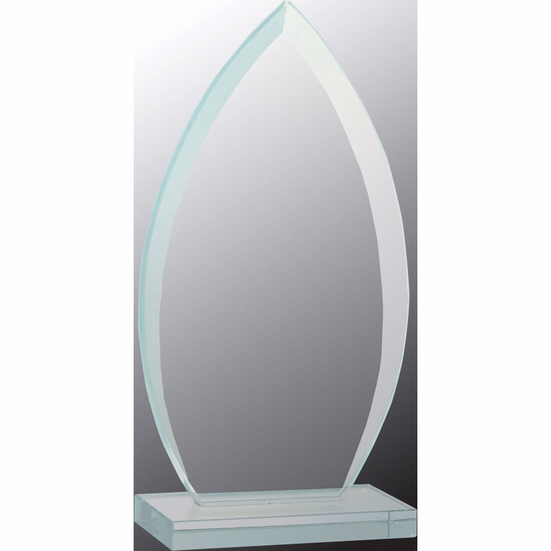 7" Oval Jade Glass Award