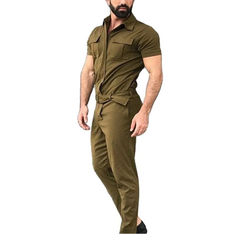 One-Piece Suit Belt Uniform Work Clothes 1