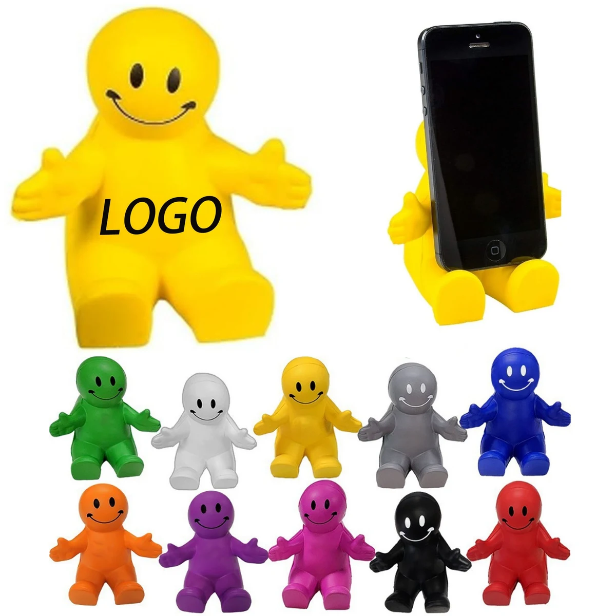 Fun Squeezable Smile Phone Holder 1