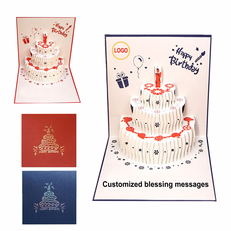 Custonm Logo Creative Birthday Card