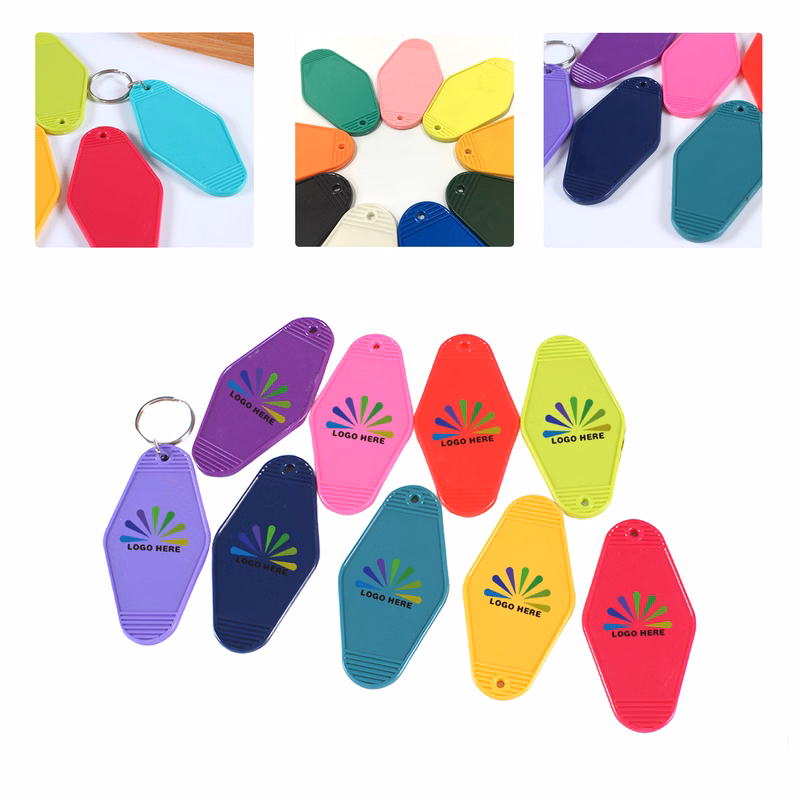 MOQ50 ABS Plastic Key Tags With Custom Logo