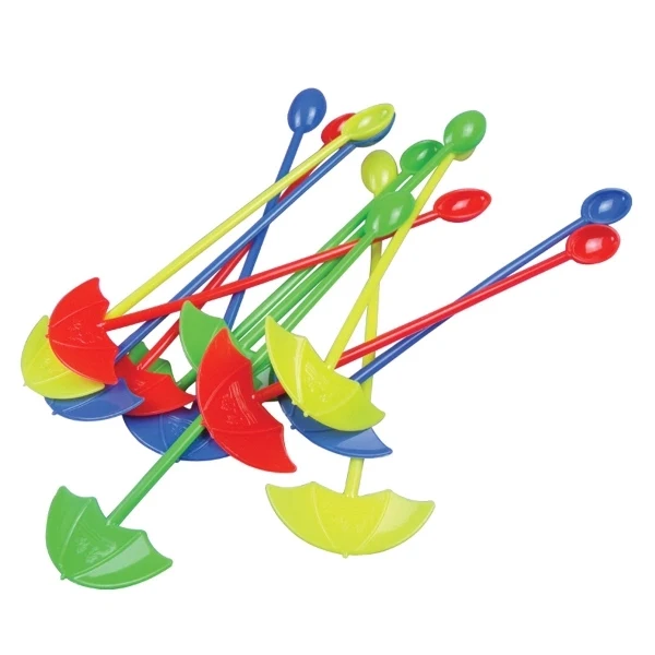 Umbrella plastic wine mixing stick 1