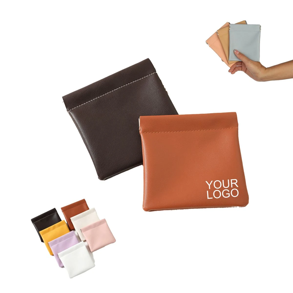 Synthetic Leather Lipstick Carry Pouch 1