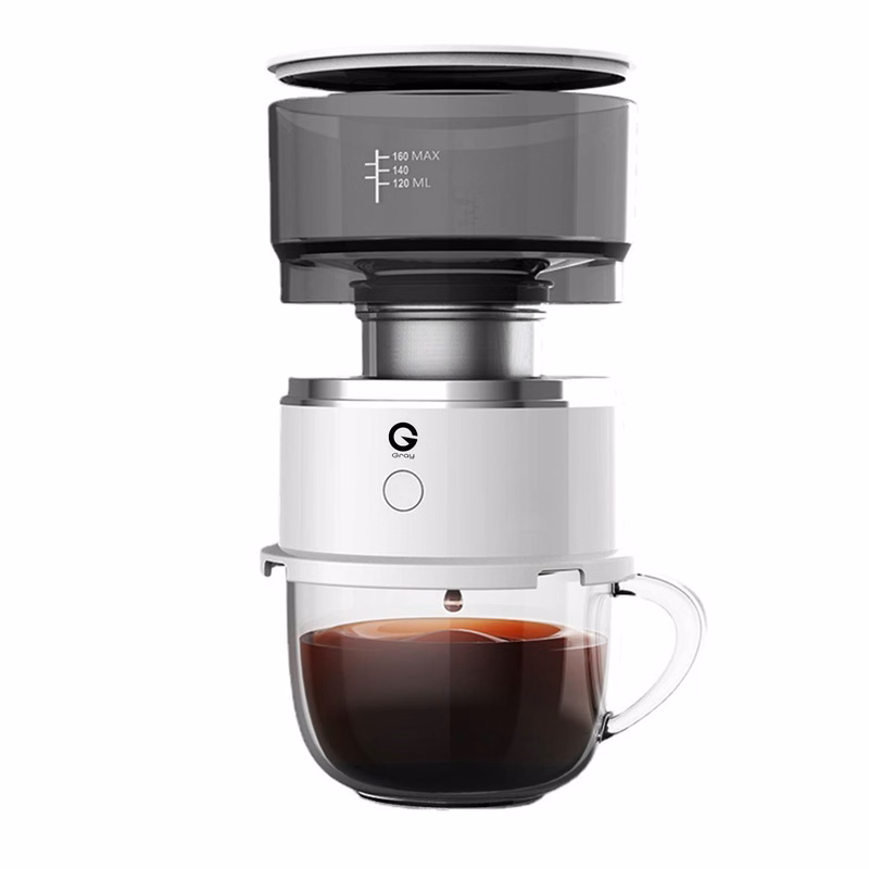 Pour Over Coffee Maker with Glass Water Cup and Flitter