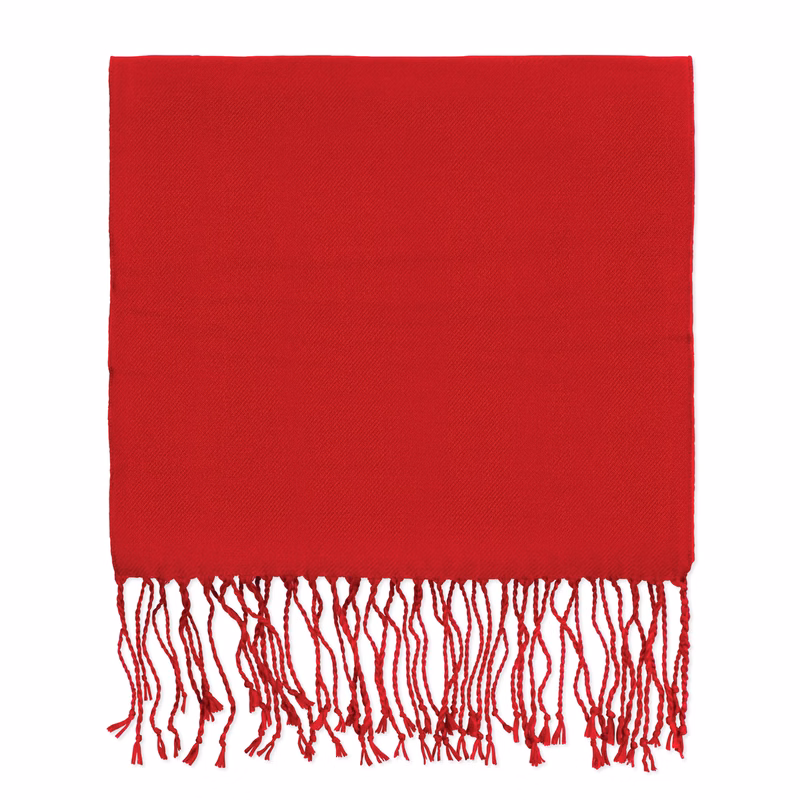 Red Bamboo Winter Scarf