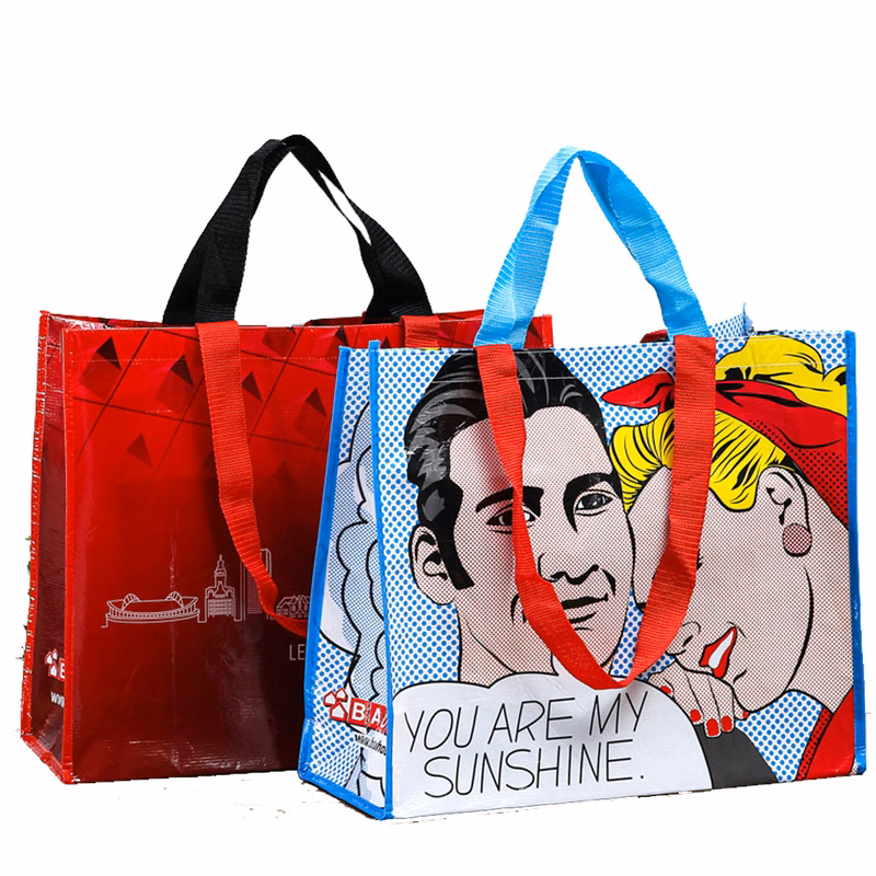 Shopping Grocery Laminated Tote Bag