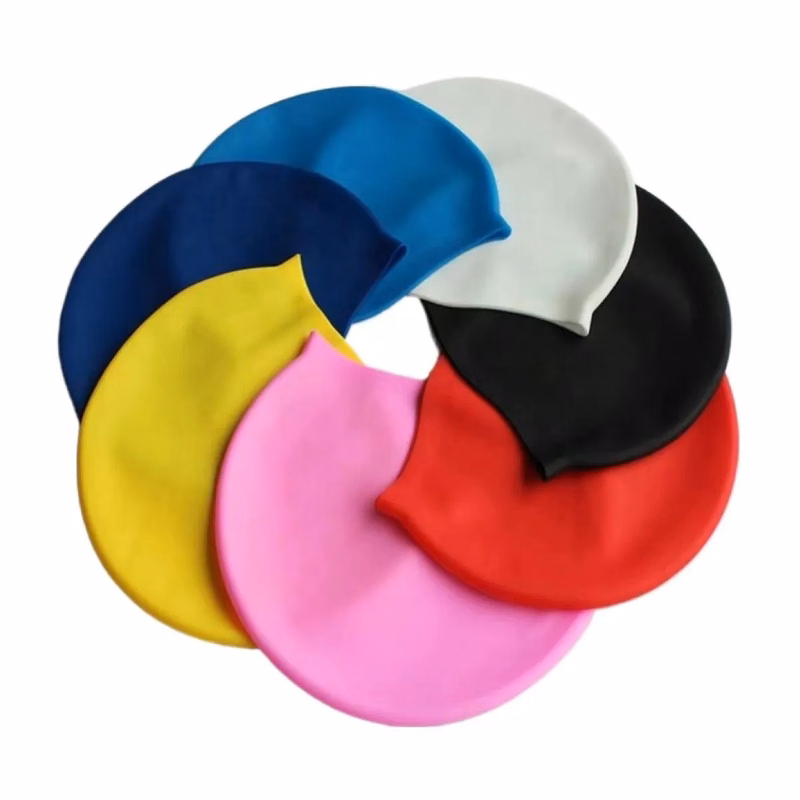 Solid Solor Silicone Swim Cap