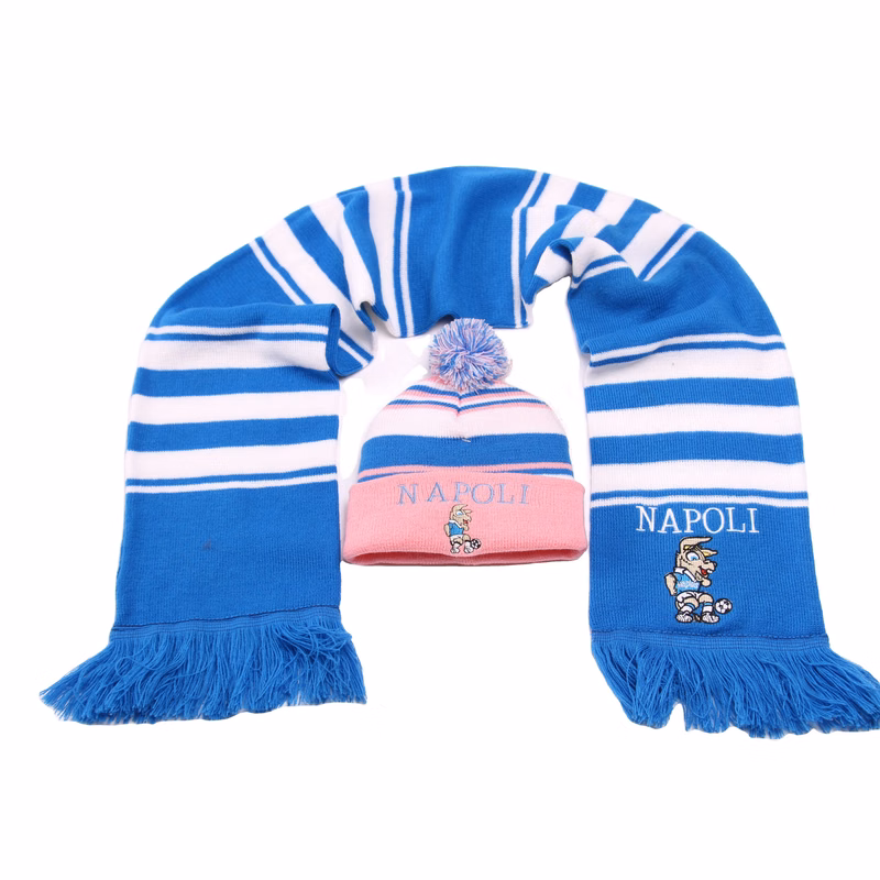Custom Jacquard Knitted Beanie & Scarf Set