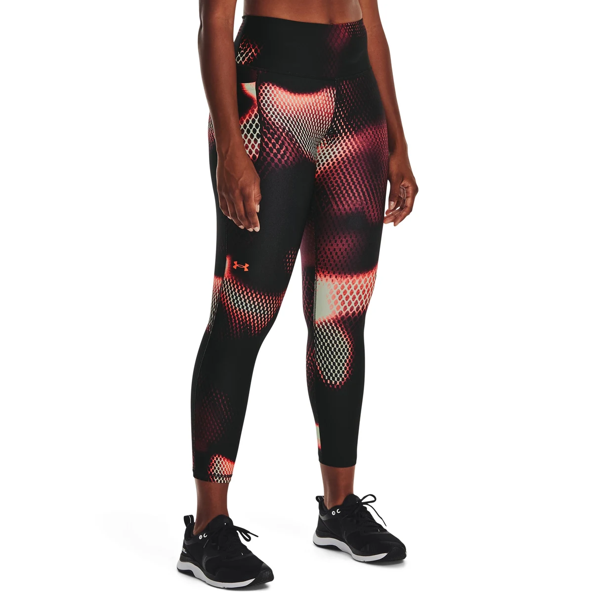 HeatGear No-Slip Waistband Printed Women's Ankle Leggings 1