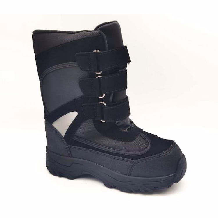 Youth Winter Snow & Cold Weather Boots Black Size 13-3 Age 4-8 Years