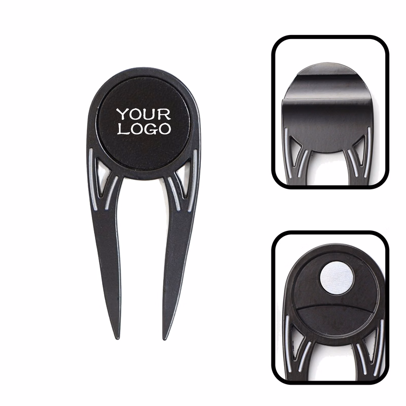 MOQ 20 PCS Zinc Alloy Pitchfork Divot Repair Tool
