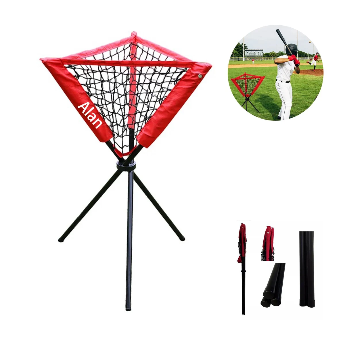 Portable Baseball Softball Ball Caddy Stand 1