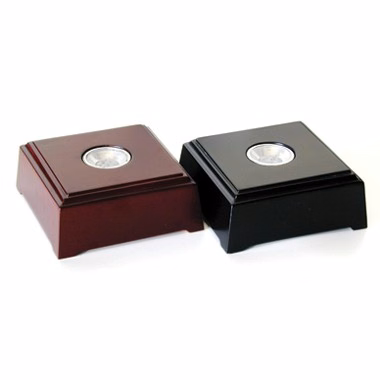 LED Light Wood Base