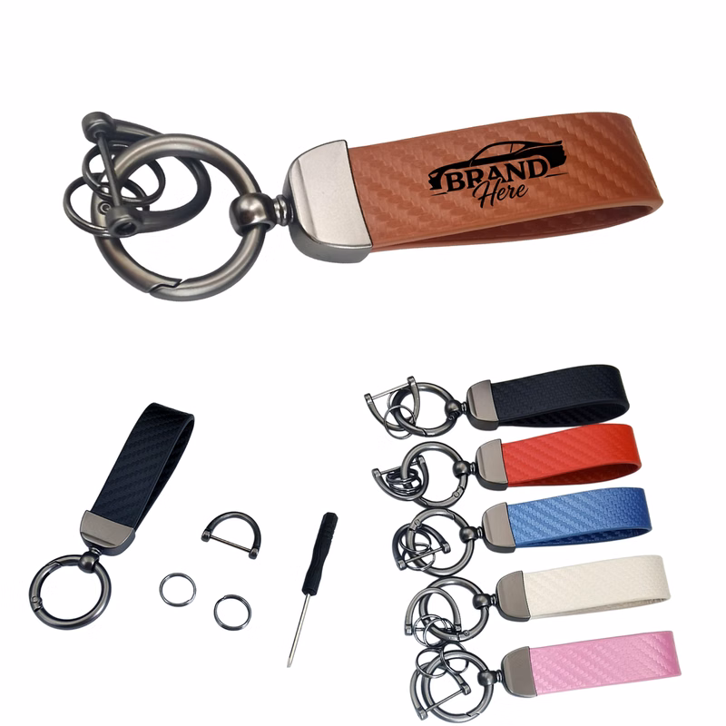 Microfiber Leather Key Chain