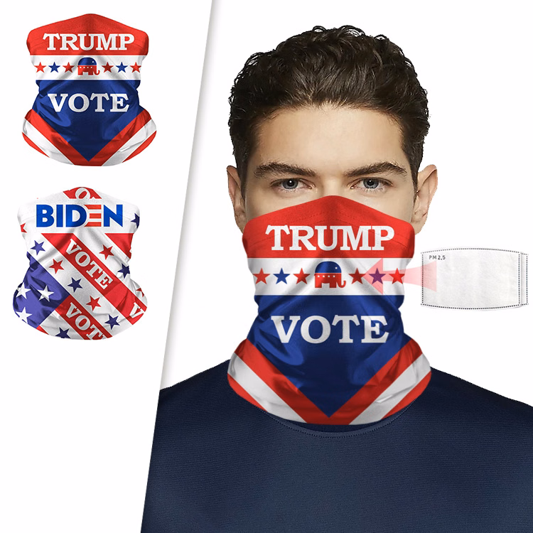 Sublimated Sports Neck Gaiter for Election