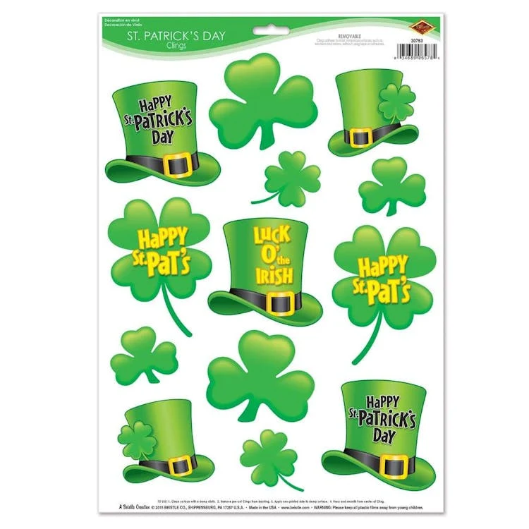 St. Patrick's Day Clings 1
