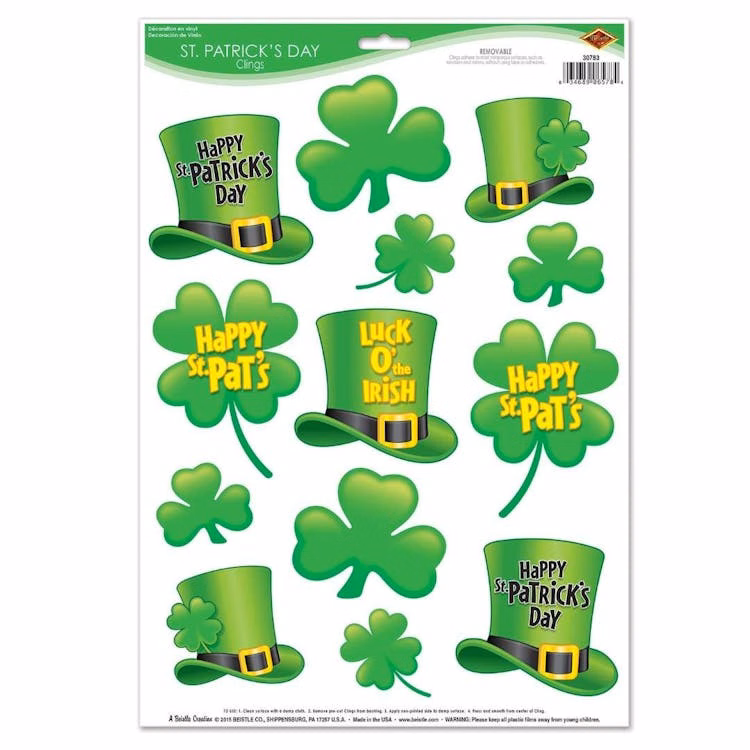 St. Patrick's Day Clings
