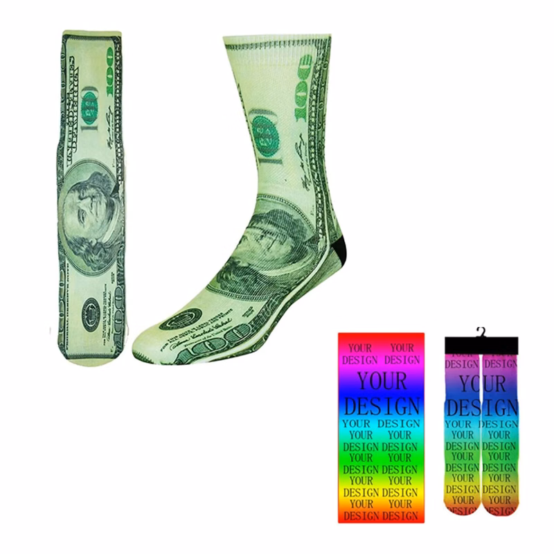 Colorful Funny Basketball Terry Socks