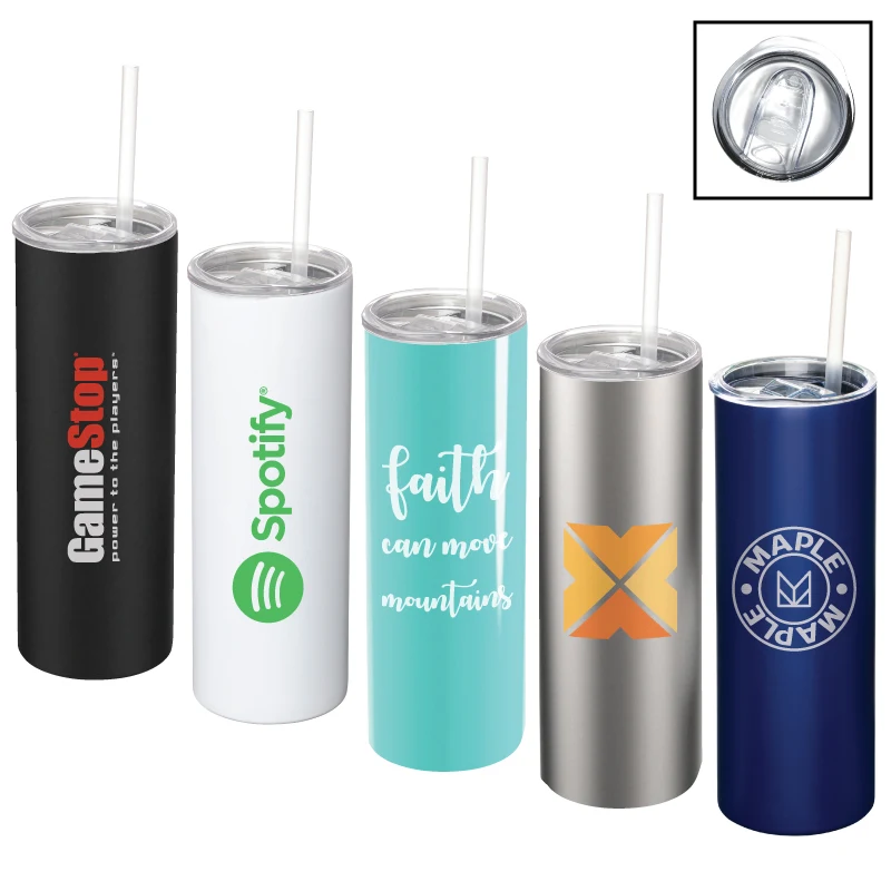 Neptune Skinny 20 oz. Stainless Steel Vacuum Insulated Tumbler 1