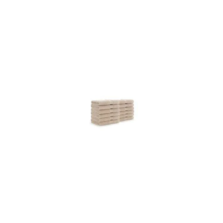 100% Cotton Washcloths -12x12 Beige 1