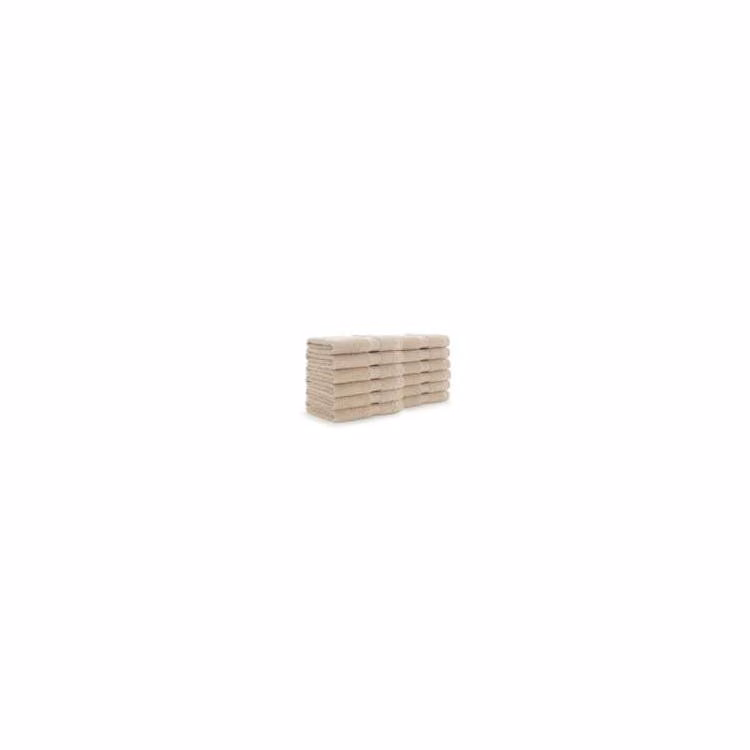 100% Cotton Washcloths -12x12 Beige