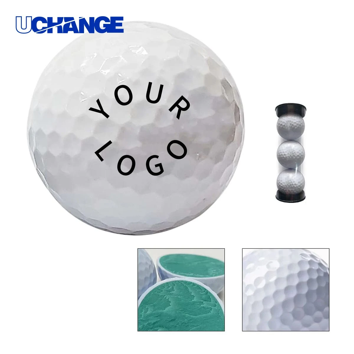 Golf Balls Three Pack Tube Set for Sports or Gifts 1