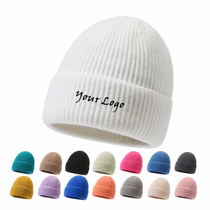 Striped Winter Beanie Hat