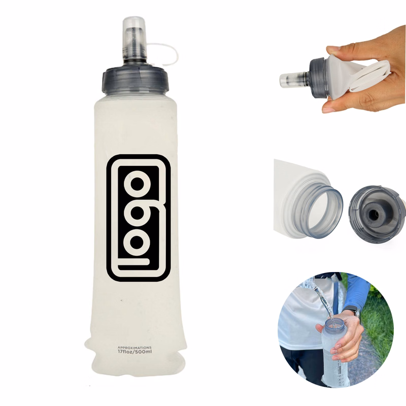 17oz TPU Collapsible Sports Flexible Water Bottle