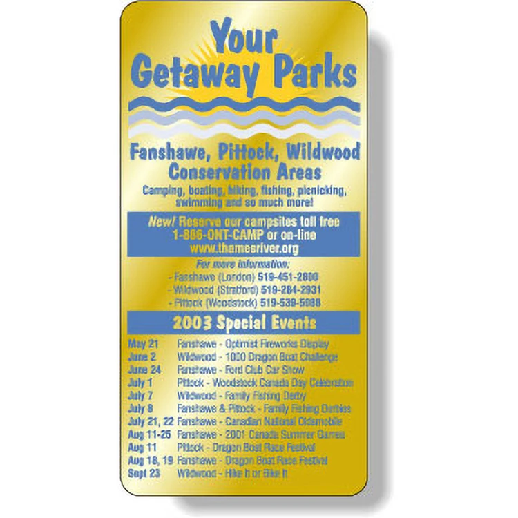 Bright Gold Foil Paper Roll Labels Stock Rectangle (2"x4") 1
