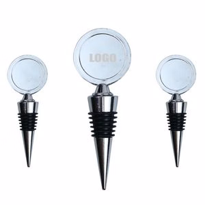 Elegant Wide Rim Round Medal Wine Stopper Cork