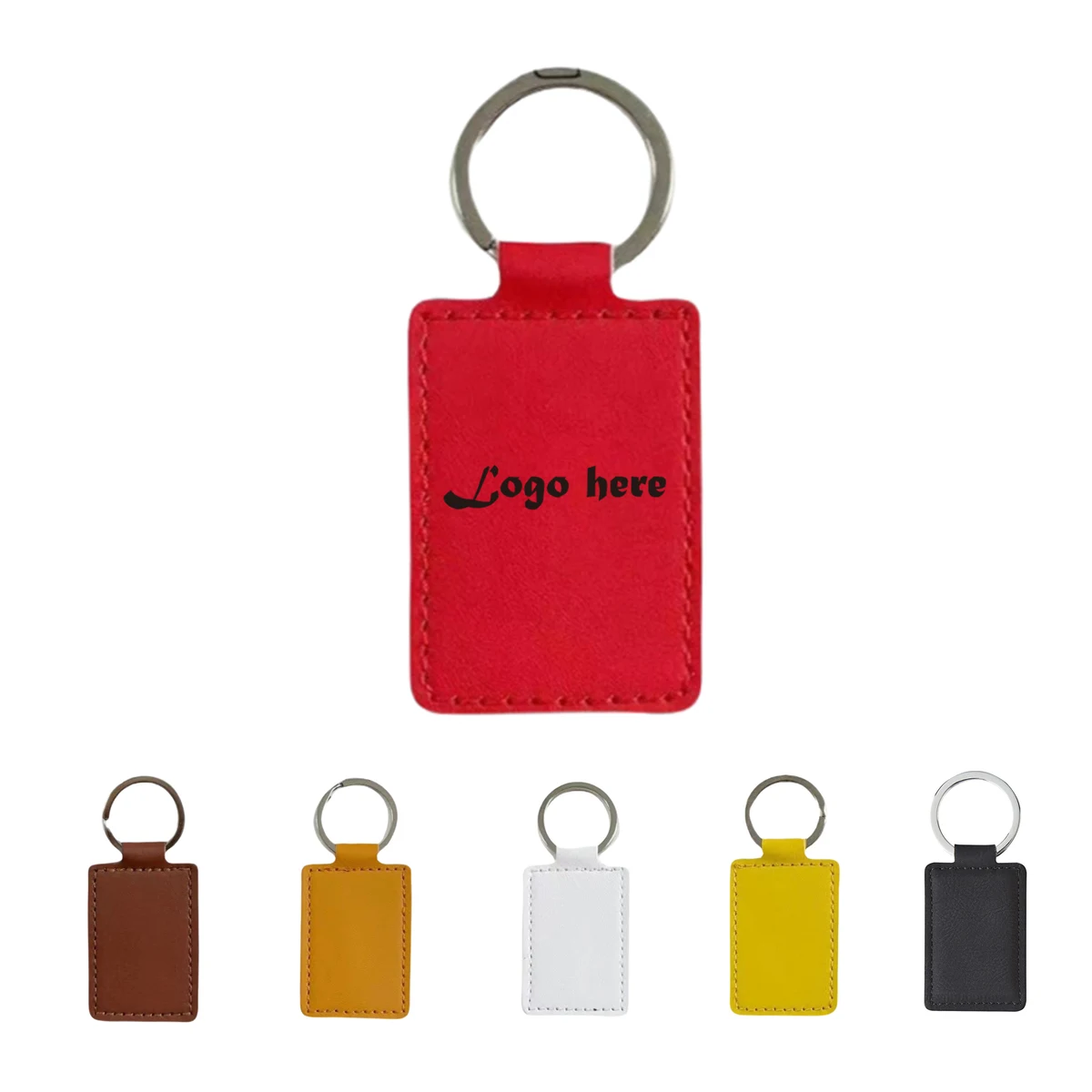 Laser Engraved Leatherette Key Tag 1