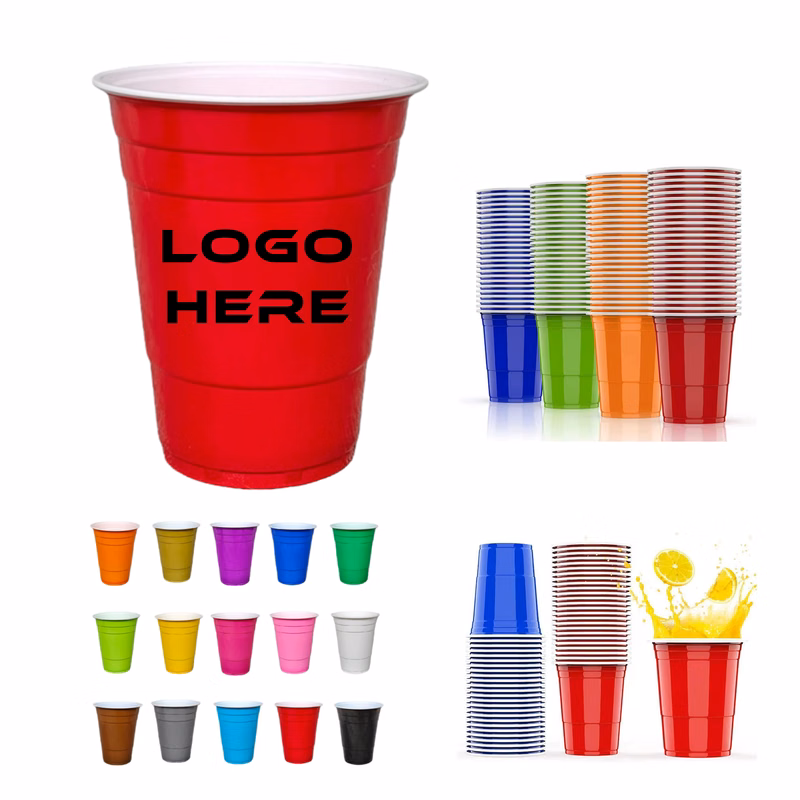 16 Oz. Disposable Party Plastic Cups