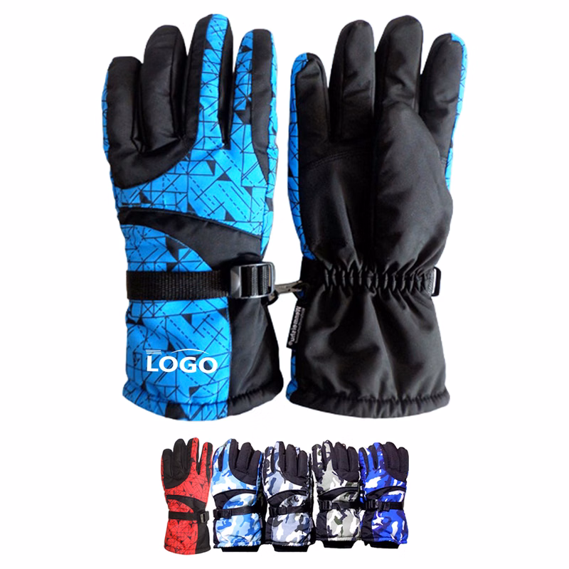 Outdoor Waterproof Touchscreen Custom Logo Snow Gloves