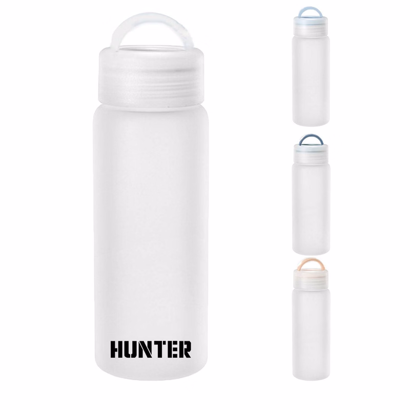 14.8oz Transparent Glass Portable Cup