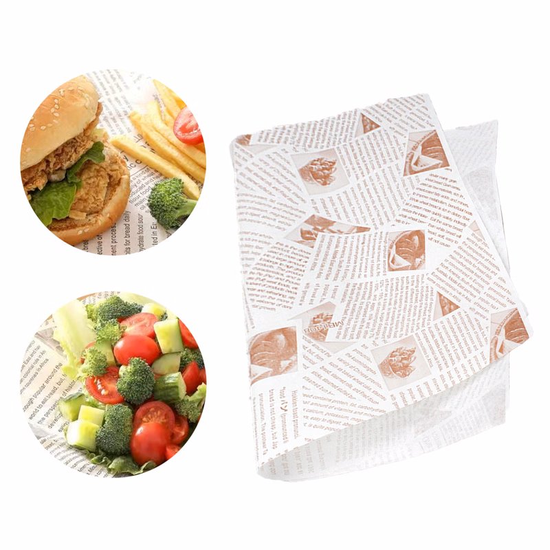 Hamburger Wrapping Paper MOQ 1000