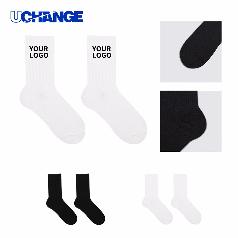 Cotton Knitted Crew Sock Socks for Daily Wear