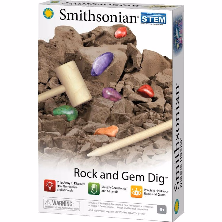 Smithsonian Rock and Gem Dig Kits