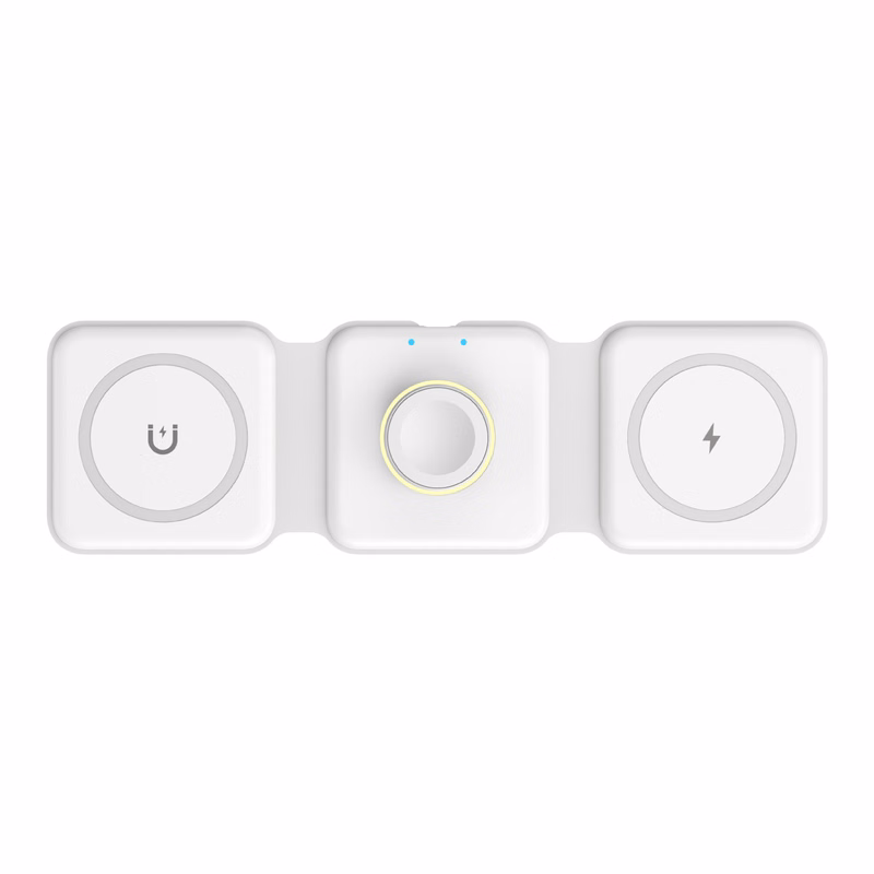 Multi Functional 3 In 1Foldable Magnetic Charger Station