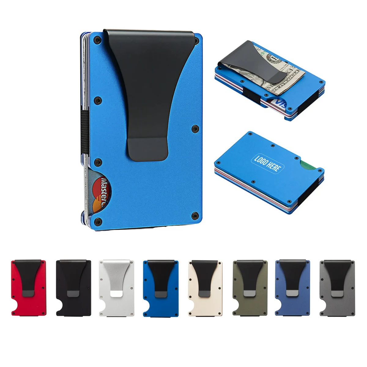 Elastic Aluminium Alloy RFID Card Wallets 1