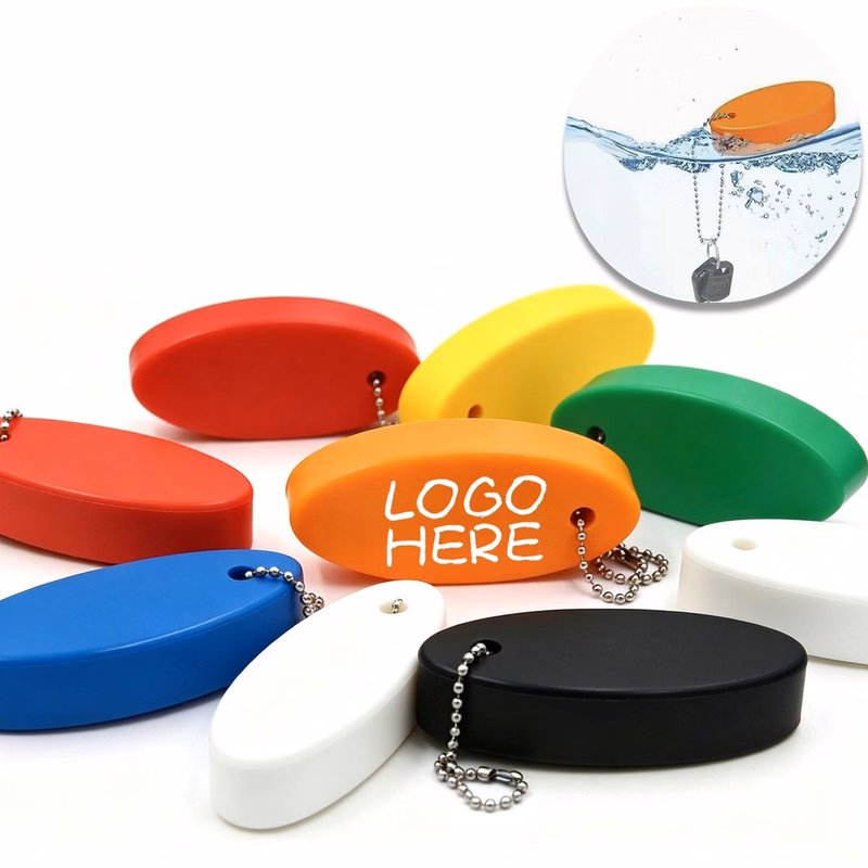 3*1 Inch PU Oval Floating Key Tag